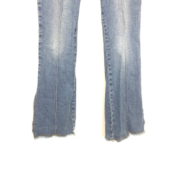 JNCO Vintage Corset Tie Up Flare Jeans Bell Bottom - Picture 4 of 13